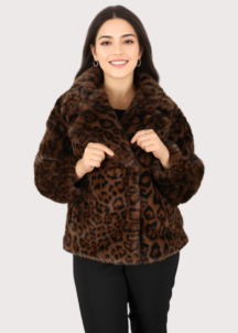 Manteau Court Effet Fourrure Femme-300401-VOG