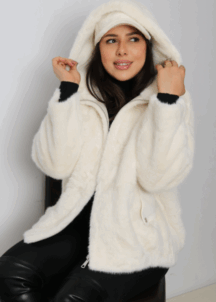 Manteau Effet Fourrure Femme-300406-VOG