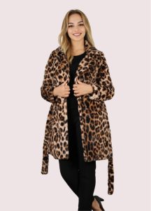 Manteau Effet Fourrure Femme-300404-VOG